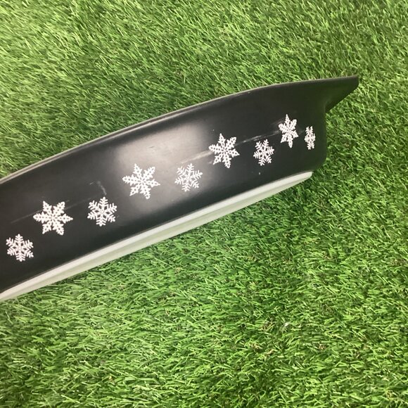 Vintage Pyrex Black Snowflake Oval Divided Serving Dish w/ Lid 1½ Qt. - Picture 4 of 16